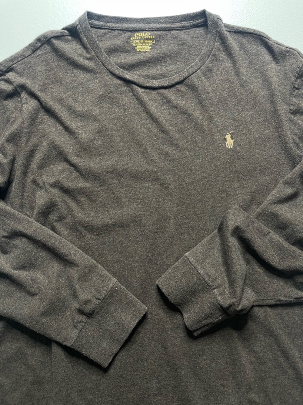 Polo Ralph Lauren Custom Slim Fit Cotton Jersey Long Sleeve T-Shirt XL